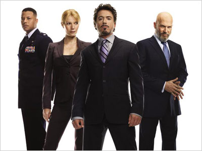 El reparto protagonista de Iron Man